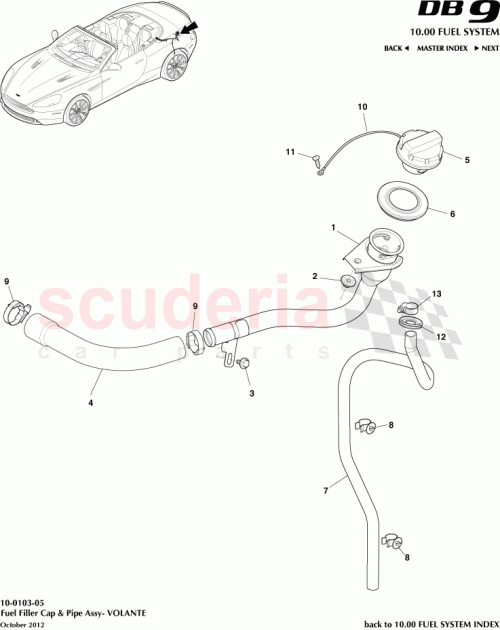 Part Diagram for Aston Martin AG43-9C071-BA