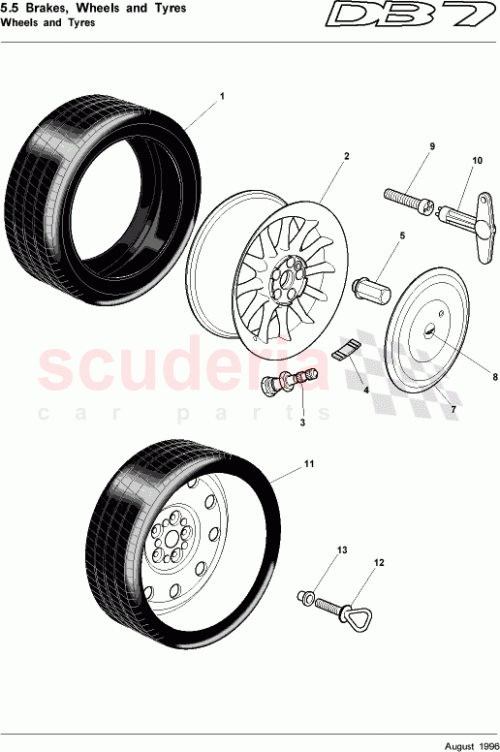 Part Diagram for Aston Martin 705623