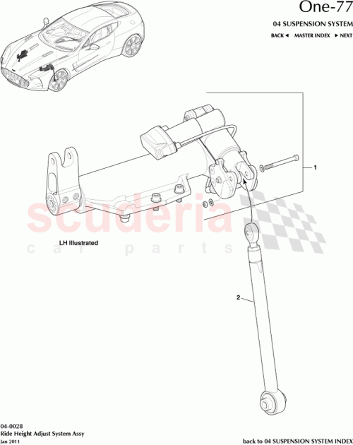 Part Diagram for Aston Martin AY93-11-10094