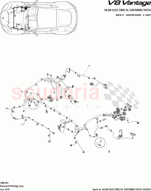 Part Diagram for Aston Martin 8G33-14290-LB