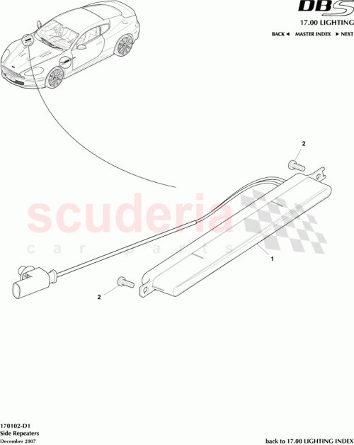 Part Diagram for Aston Martin 702959