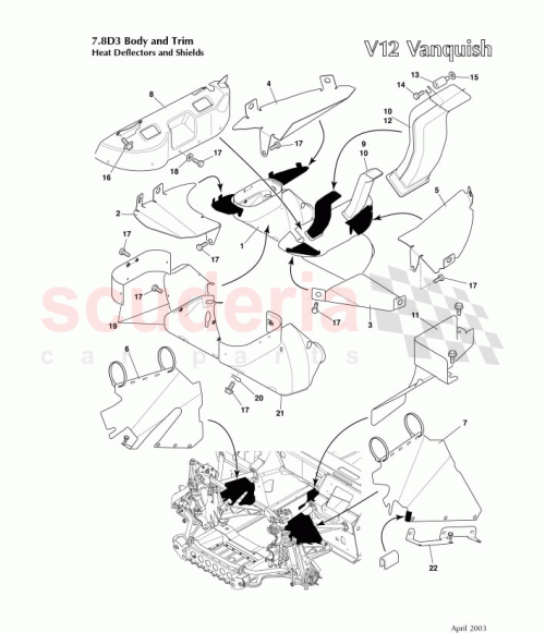 Part Diagram for Aston Martin 1R12-863722-AC
