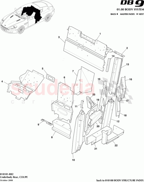 Part Diagram for Aston Martin 8G43111B23GB