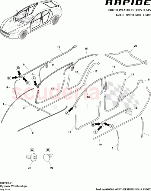 Part Diagram for Aston Martin AD43F20557AA
