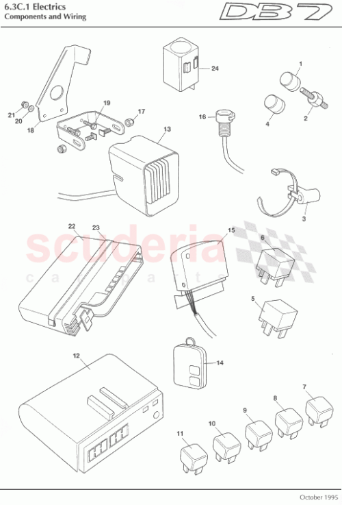 Part Diagram for Aston Martin 37-86500