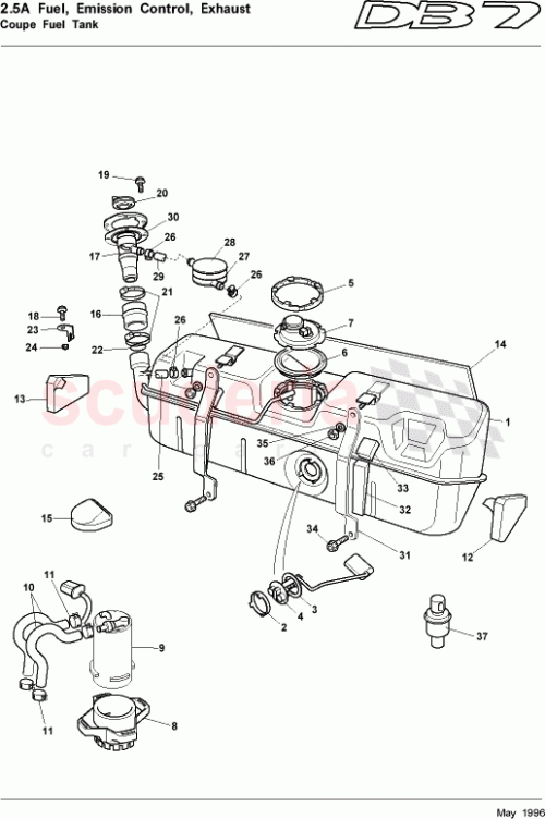 Part Diagram for Aston Martin 34-84301