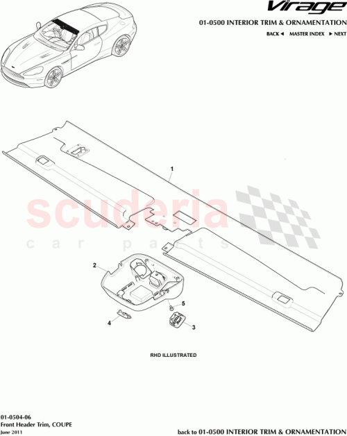 Part Diagram for Aston Martin 8D3313E714AA