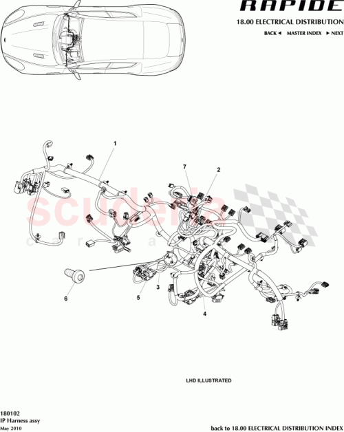 Part Diagram for Aston Martin CD43-14B079-AC