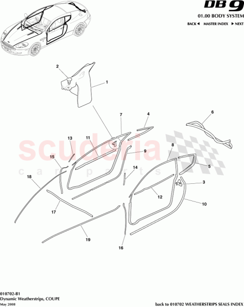 Part Diagram for Aston Martin 4G43-F20920-AC