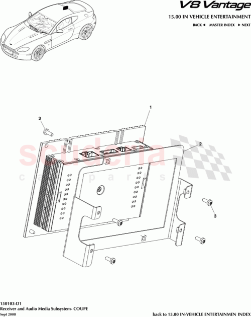 Part Diagram for Aston Martin 6G33-18C808-EA