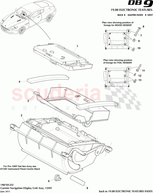 Part Diagram for Aston Martin CG43-56383-AA