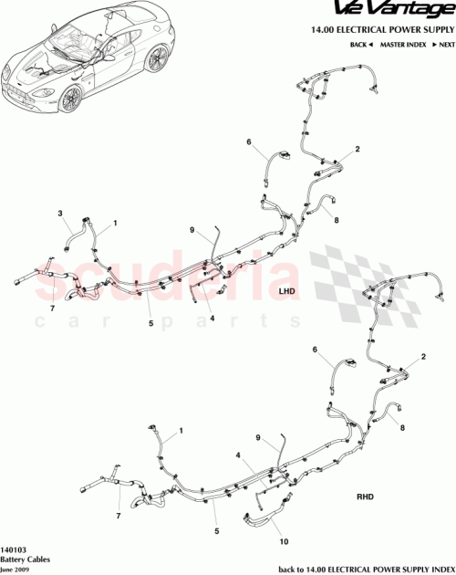 Part Diagram for Aston Martin 6G33-14B278-HC
