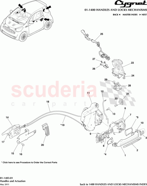Part Diagram for Aston Martin 69749-74010