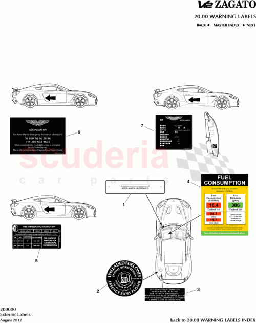 Part Diagram for Aston Martin CY83-20426-AA