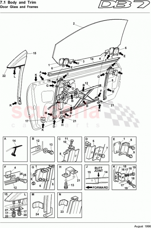 Part Diagram for Aston Martin 65-82232