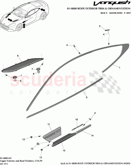 Part Diagram for Aston Martin CD33-280B63-AD
