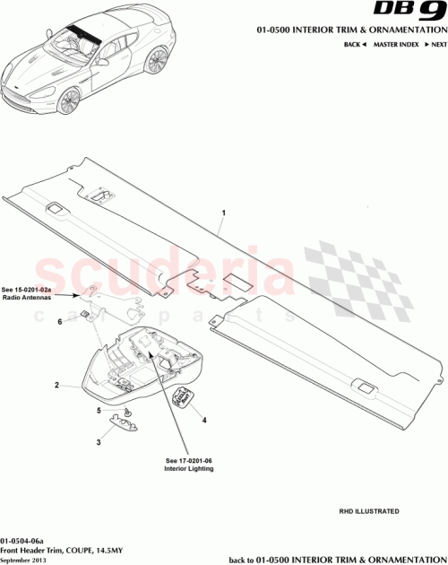 Part Diagram for Aston Martin EG43-03408-AAW