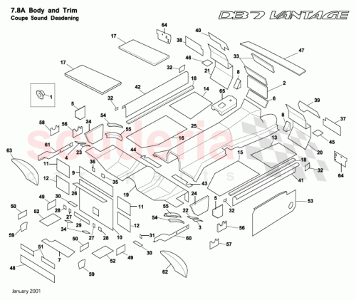 Part Diagram for Aston Martin 85-82748