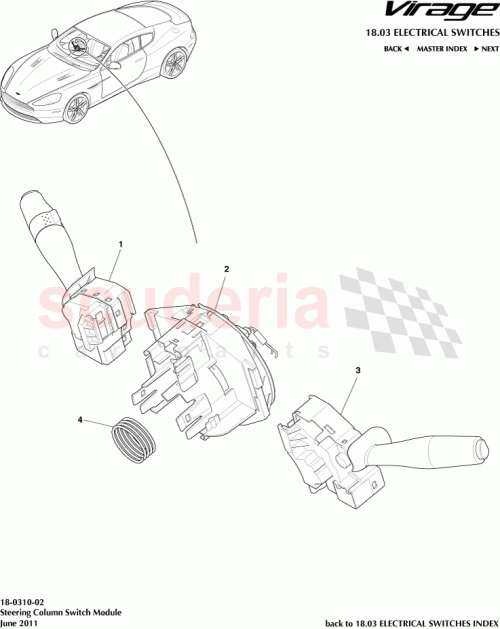 Part Diagram for Aston Martin 1X4313335AF