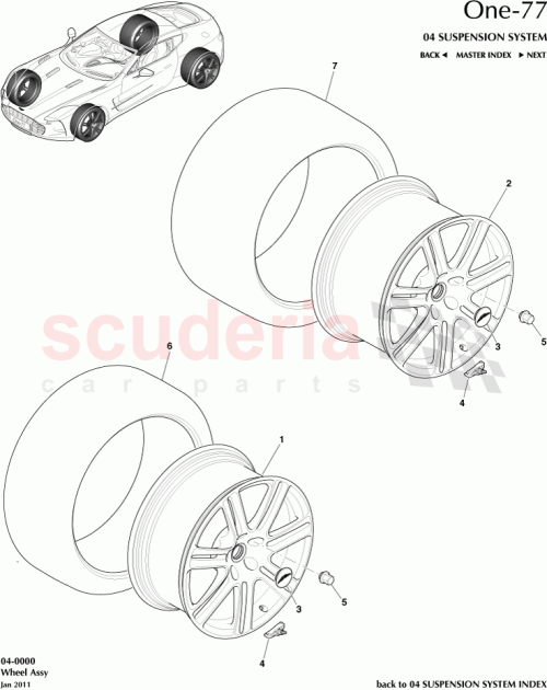 Part Diagram for Aston Martin 12023-03-0202-AA