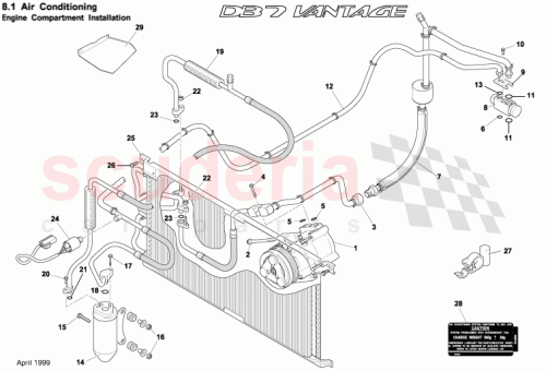 Part Diagram for Aston Martin 89-120465-AC