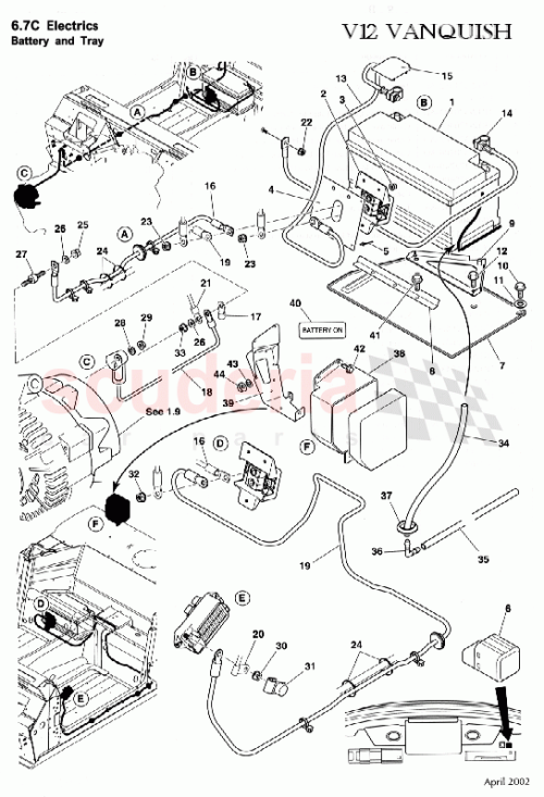 Part Diagram for Aston Martin 699947
