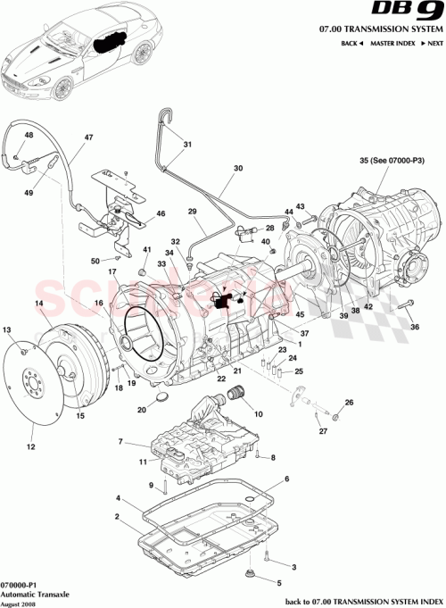 Part Diagram for Aston Martin 4G43-37-10250