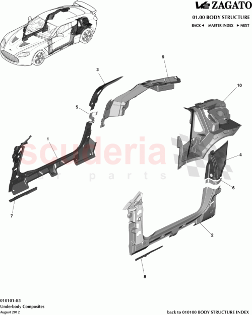 Part Diagram for Aston Martin CY83-204A13-AA