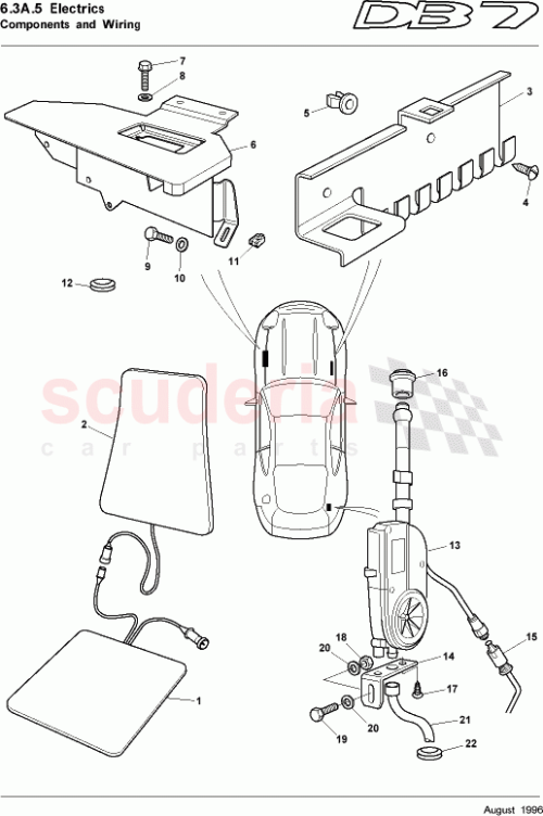 Part Diagram for Aston Martin 34-81380