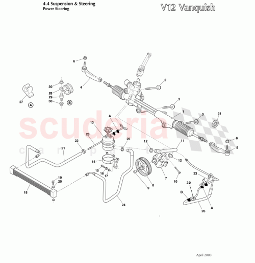 Part Diagram for Aston Martin 1R12-24-10712