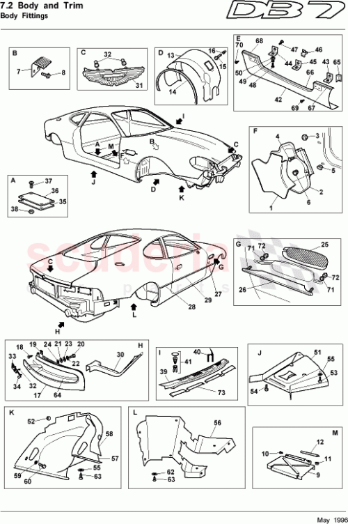 Part Diagram for Aston Martin 78-82438