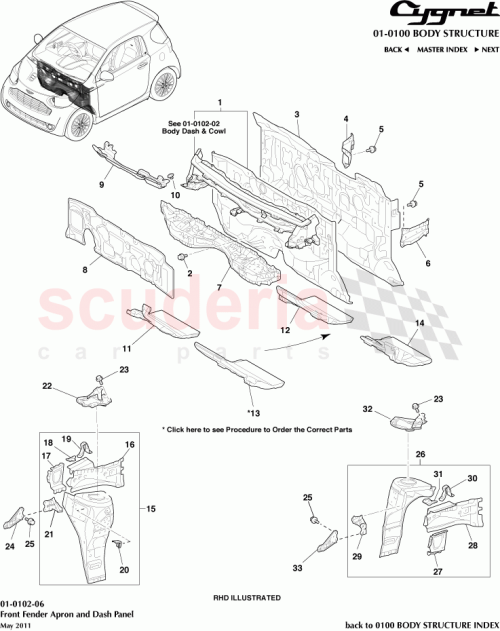 Part Diagram for Aston Martin 53717-74010