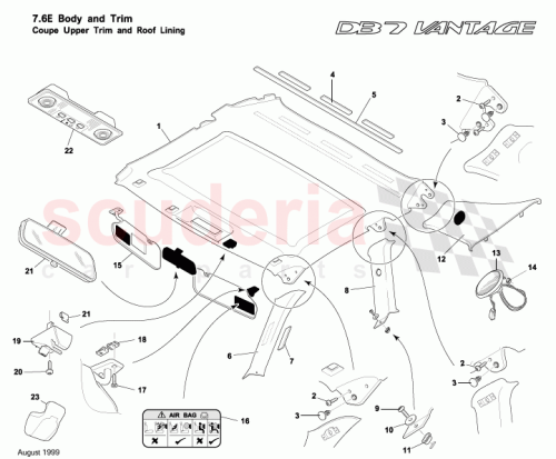 Part Diagram for Aston Martin 83150048AA