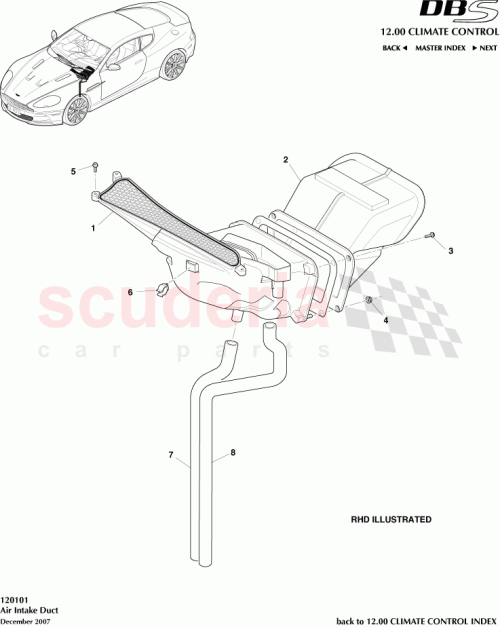 Part Diagram for Aston Martin 4G43-3810-AC