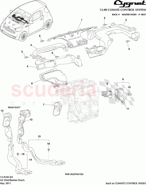 Part Diagram for Aston Martin 90467-08186-C0