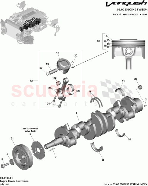Part Diagram for Aston Martin CD33-6110-CA