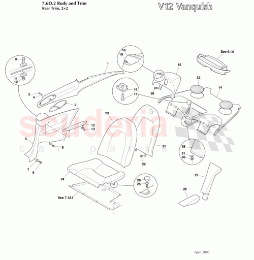 Part Diagram for Aston Martin 3R12-831124-AA