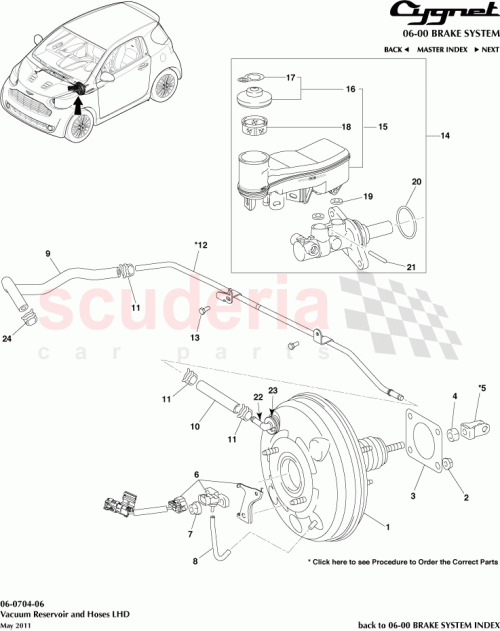 Part Diagram for Aston Martin 89420-74010
