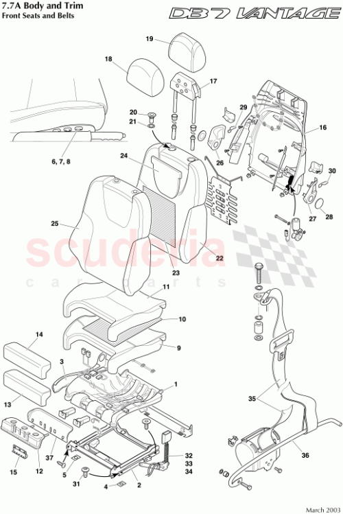 Part Diagram for Aston Martin 74-140037-AAW