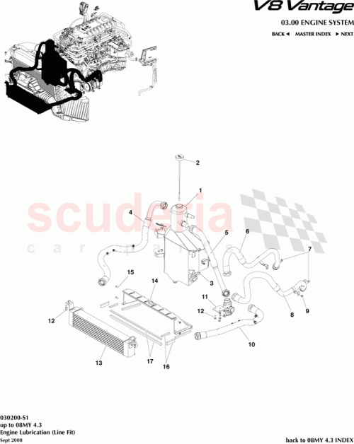 Part Diagram for Aston Martin 6G33-6L654-BA