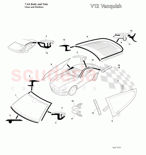 Part Diagram for Aston Martin 1R12773960AA