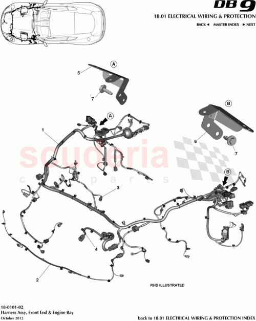 Part Diagram for Aston Martin DG43-14290-BD