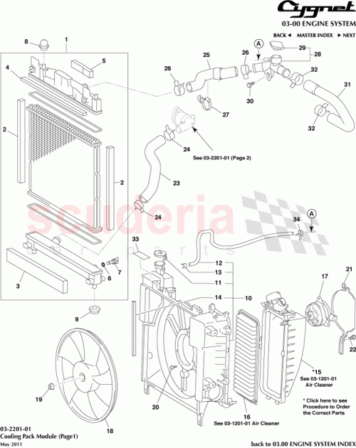 Part Diagram for Aston Martin 16471-23030