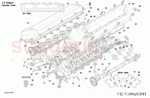 Part Diagram for Aston Martin XW43-6056-AC