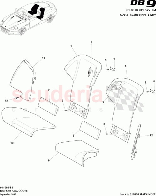 Part Diagram for Aston Martin 7G43-60032-ACW