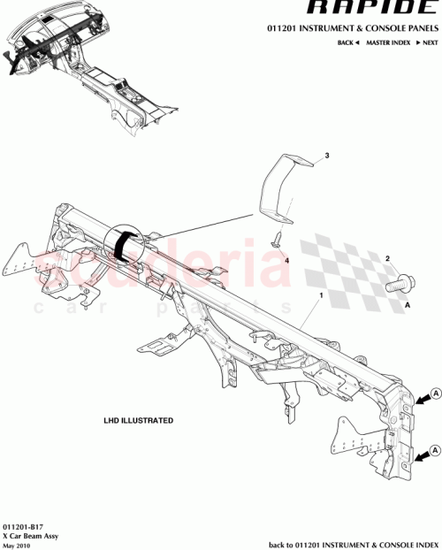 Part Diagram for Aston Martin 8G43044B51AE