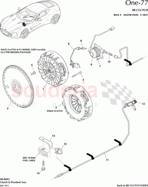Part Diagram for Aston Martin AY93-6375-BB