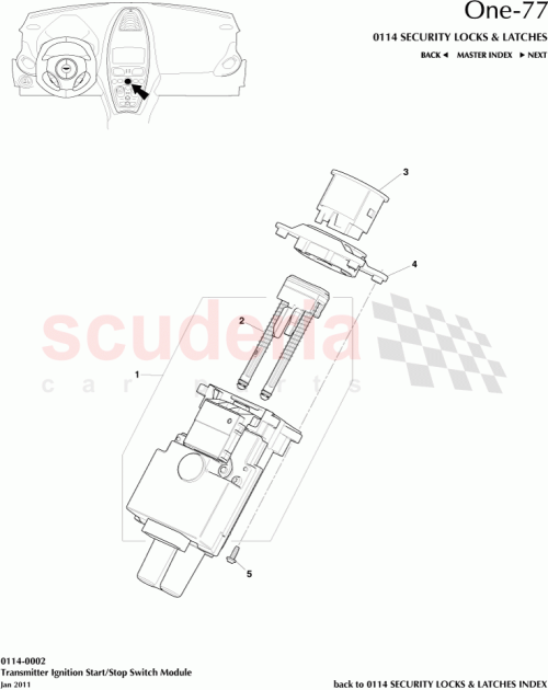 Part Diagram for Aston Martin 12023-14-6653-AA