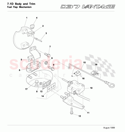 Part Diagram for Aston Martin 68-82380