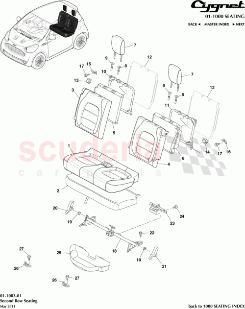 Part Diagram for Aston Martin 71930-44020-C0
